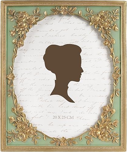 Miniatura 8 de AELS Marco de fotos negro vintage de 8 x 10 pulgadas, elegantes marcos de fotos antiguos con parte frontal de cristal, pantalla de fotos, colgar en