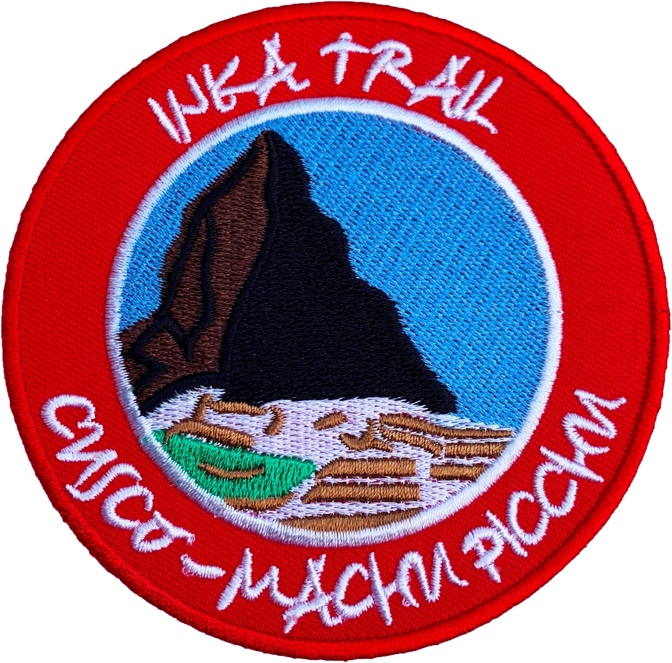 Inca Trail Cusco Machu Picchu Peru Iron on Patch / 3.5 Inch Embroidered Trekking Badge