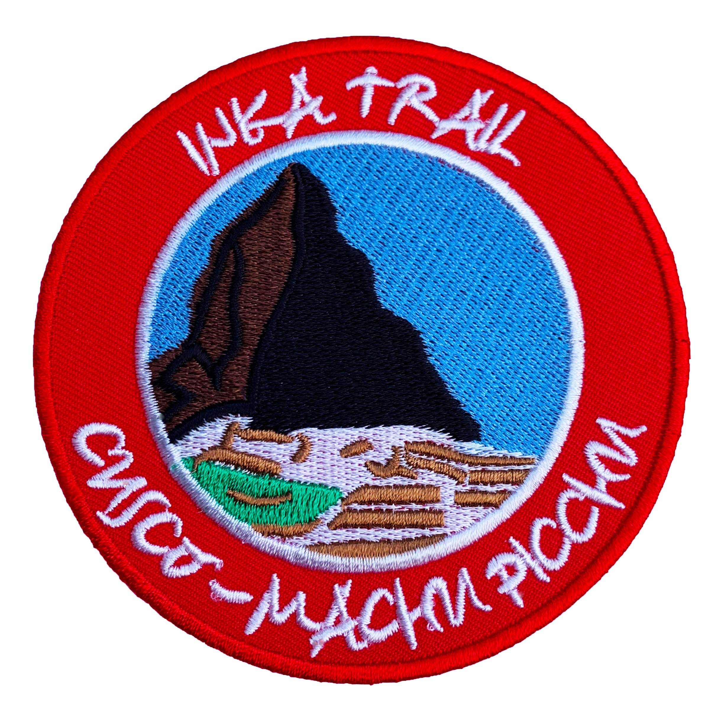 Inca Trail Cusco Machu Picchu Peru Iron on Patch / 3.5 Inch Embroidered Trekking Badge