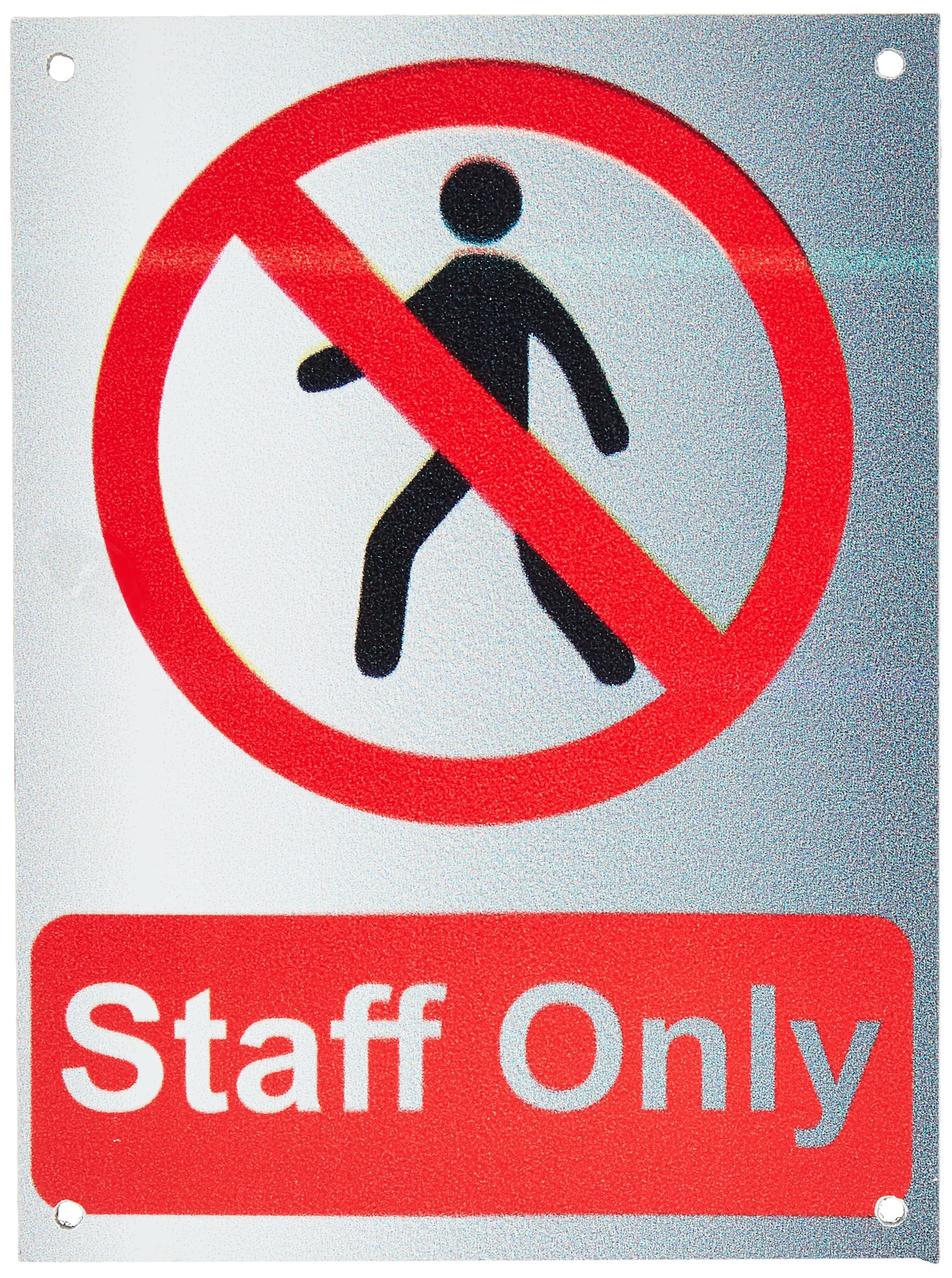 Seco Staff Only Sign, 150mm x 200mm - 2mm Prestige Acrylic with Double Sided Backing
