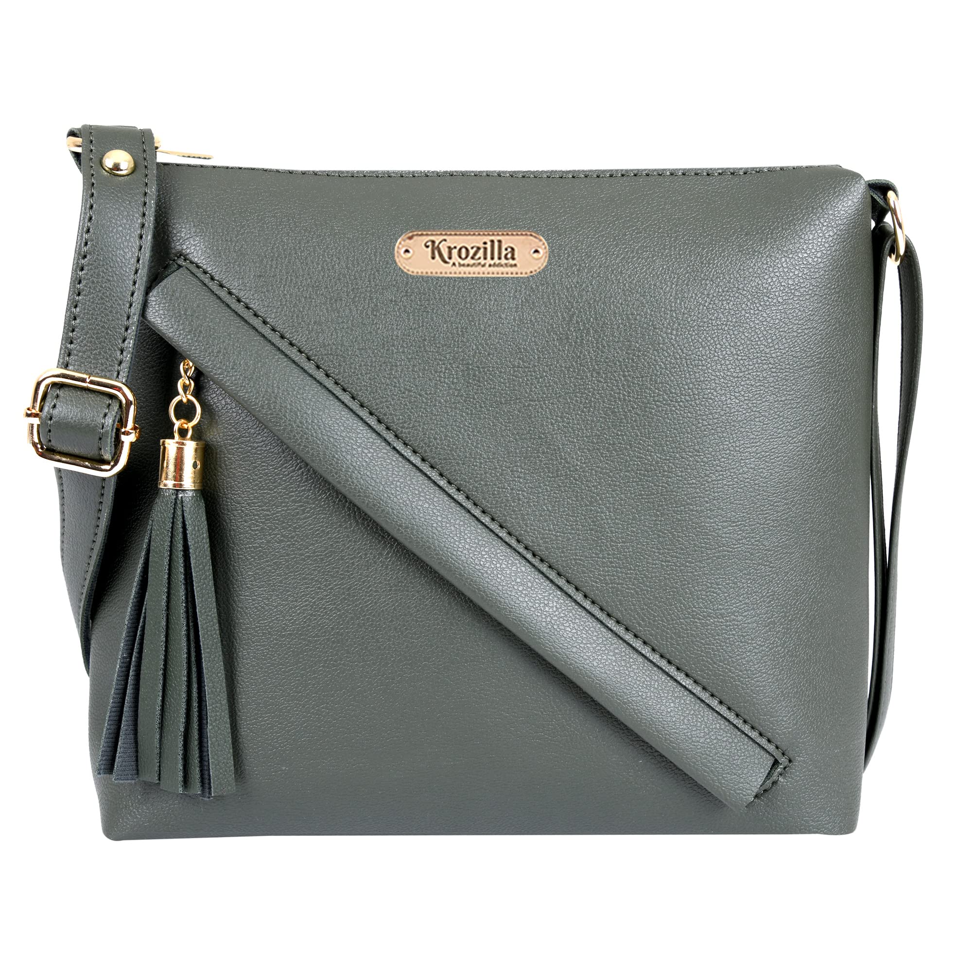 Krozilla Women Green Sling Bag With Latest/Beutiful Design & Extra Space (B0B4F8VTGY) Amazon Price History, Amazon Price Tracker