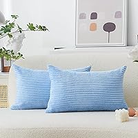 Vista 67 de Home Brilliant Fundas de Almohada Decorativas Blancas de 16x16, Juego de 2, Fundas de Almohada Decorativas de Acento, Funda de Almohada