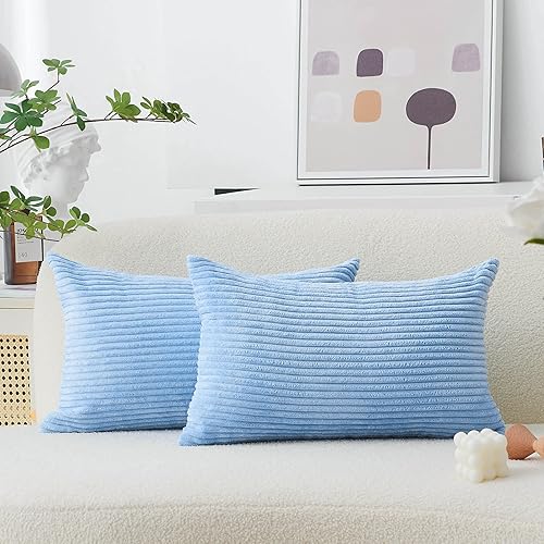 Miniatura 67 de Home Brilliant Fundas de Almohada Decorativas Blancas de 16x16, Juego de 2, Fundas de Almohada Decorativas de Acento, Funda de Almohada para Blanco