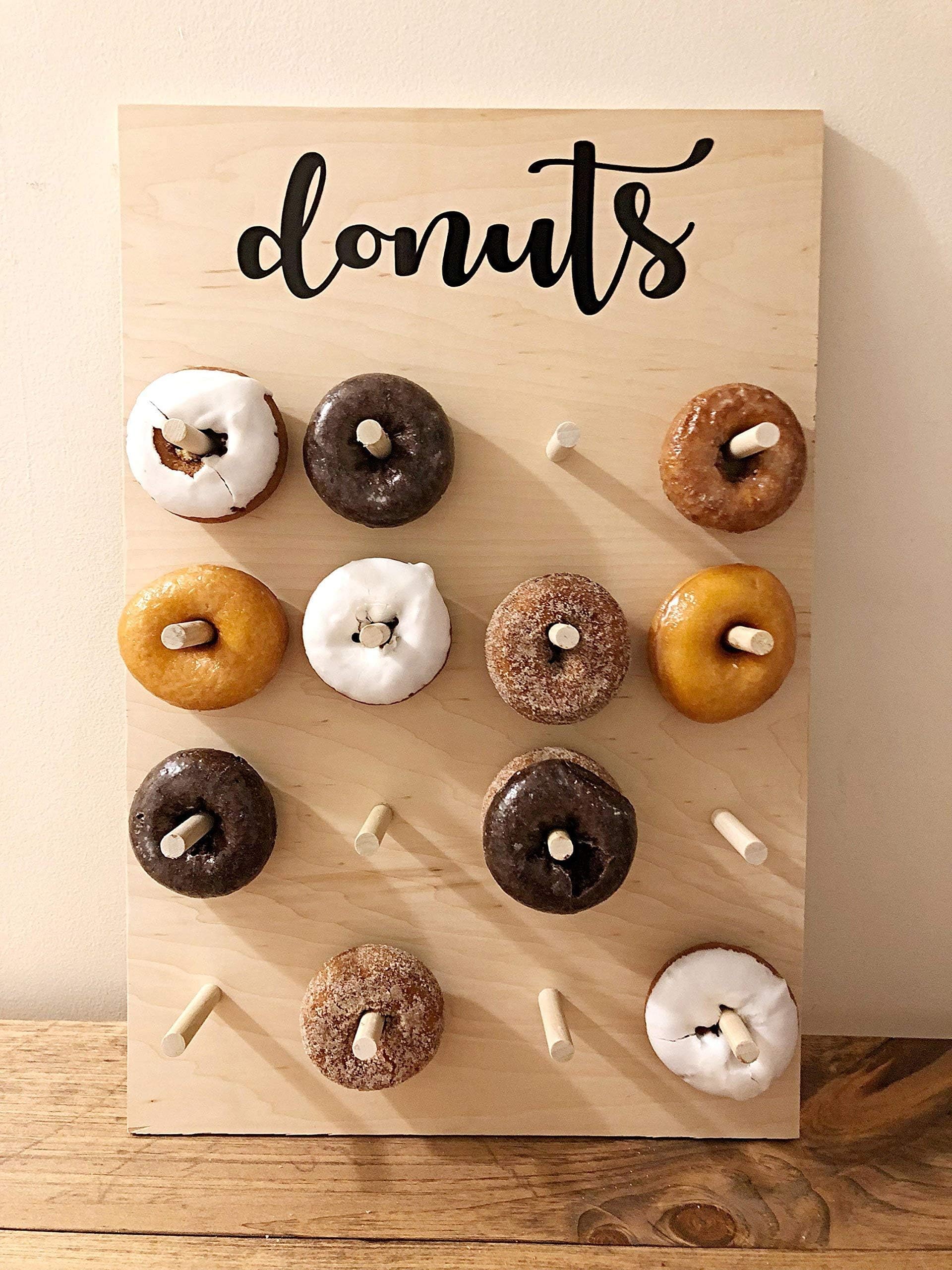Wedding Donut Wall, Donut Stand For Wedding, Donut Holder, Donut Display, Donut Bar, Doughnut Wall