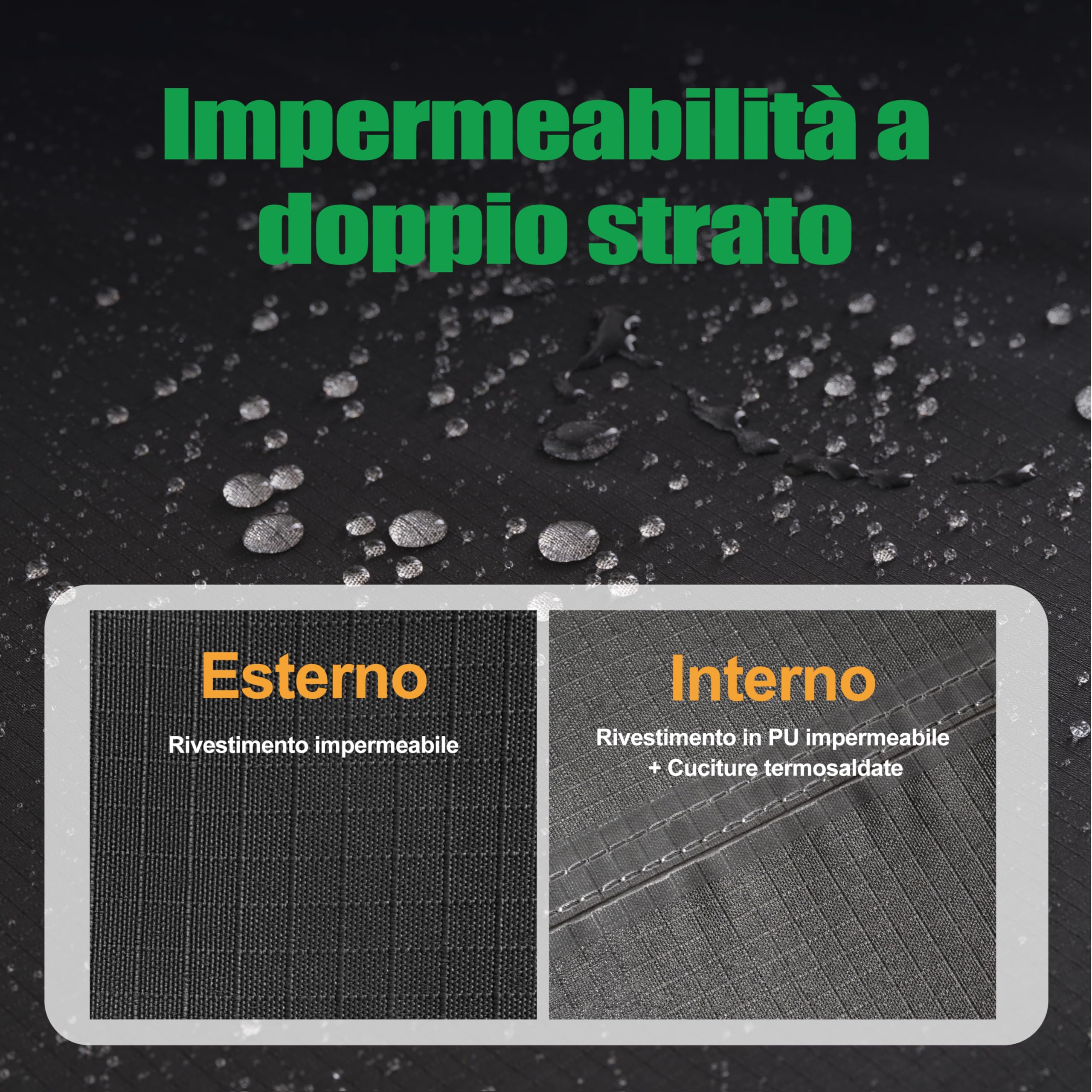 F&J Outdoors Coperture per Sedie da Giardino Sedia Lounge Sedia a Dondolo Adirondack Impermeabile Protettiva per Divano da Esterno Grigio Verande Coperture per Mobili da Patio 84x86x65/82cm, 2 Pezzi
