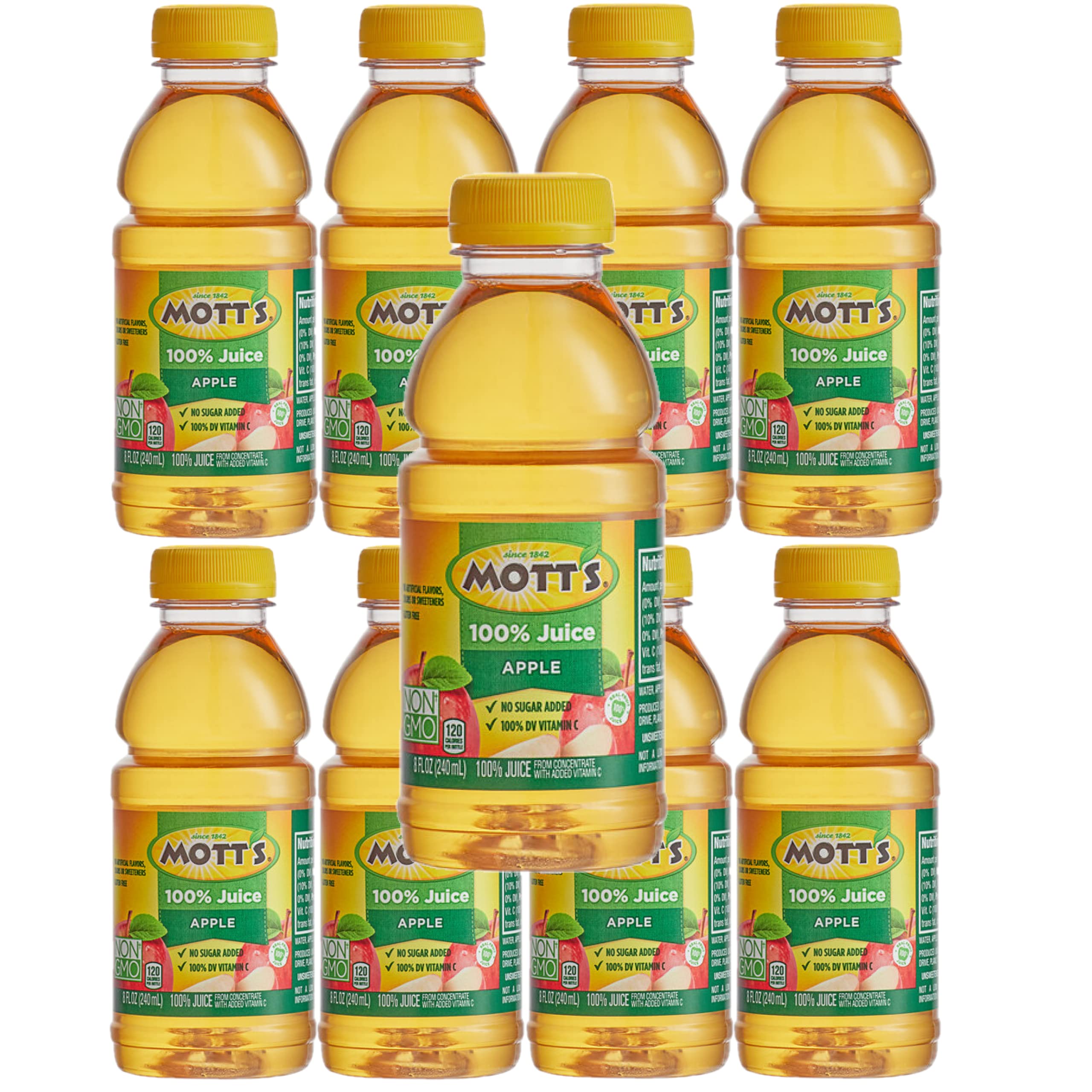 Mott's Apple Juice, 8oz Bottles, Pack of 8 - 
