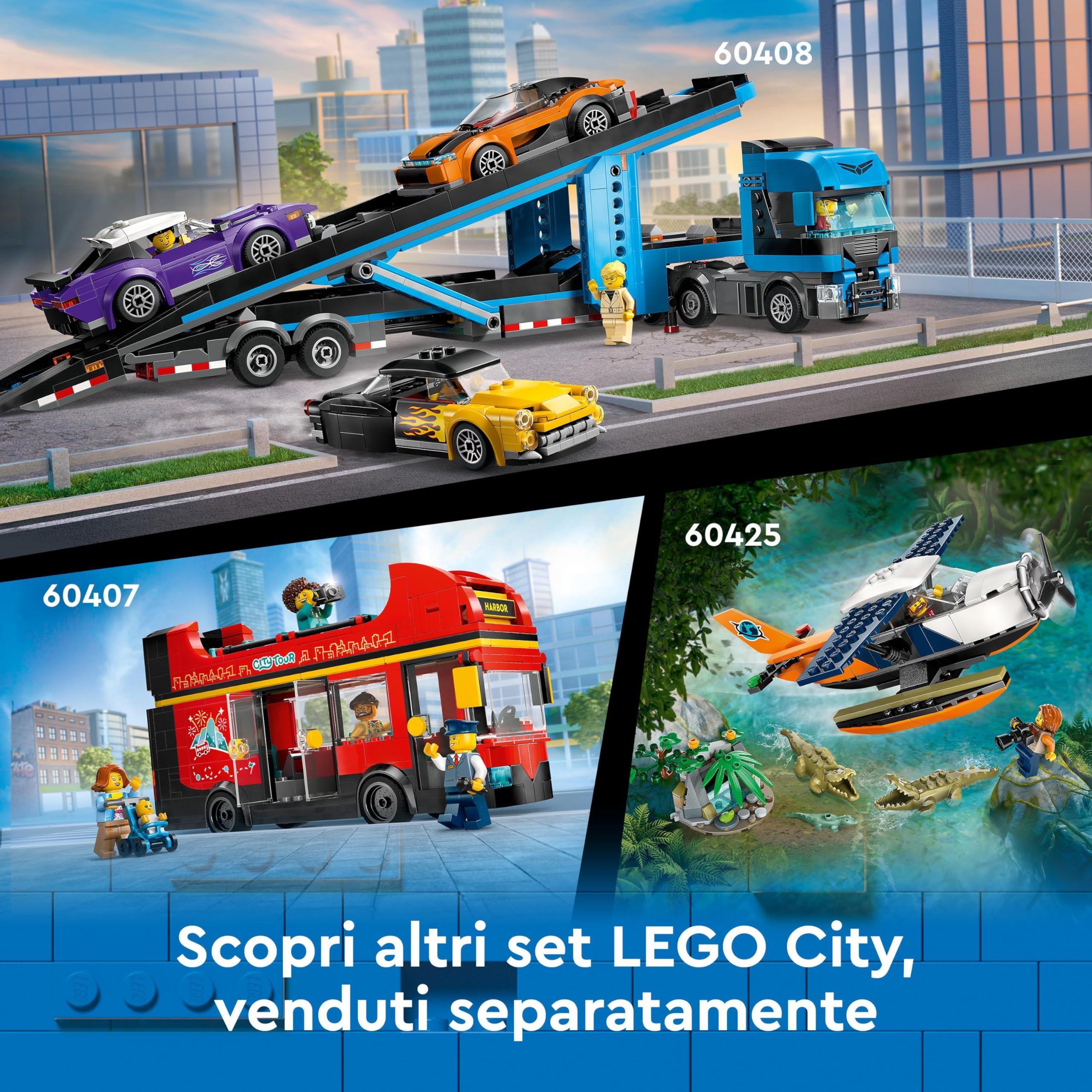LEGO City Montagne Russe di Robot World, Parco Giochi Avventura per Bambini e Bambine da 8 Anni in su da Costruire, Giocattolo Creativo con Mech Snodabile, Idea Regalo di Compleanno 60421