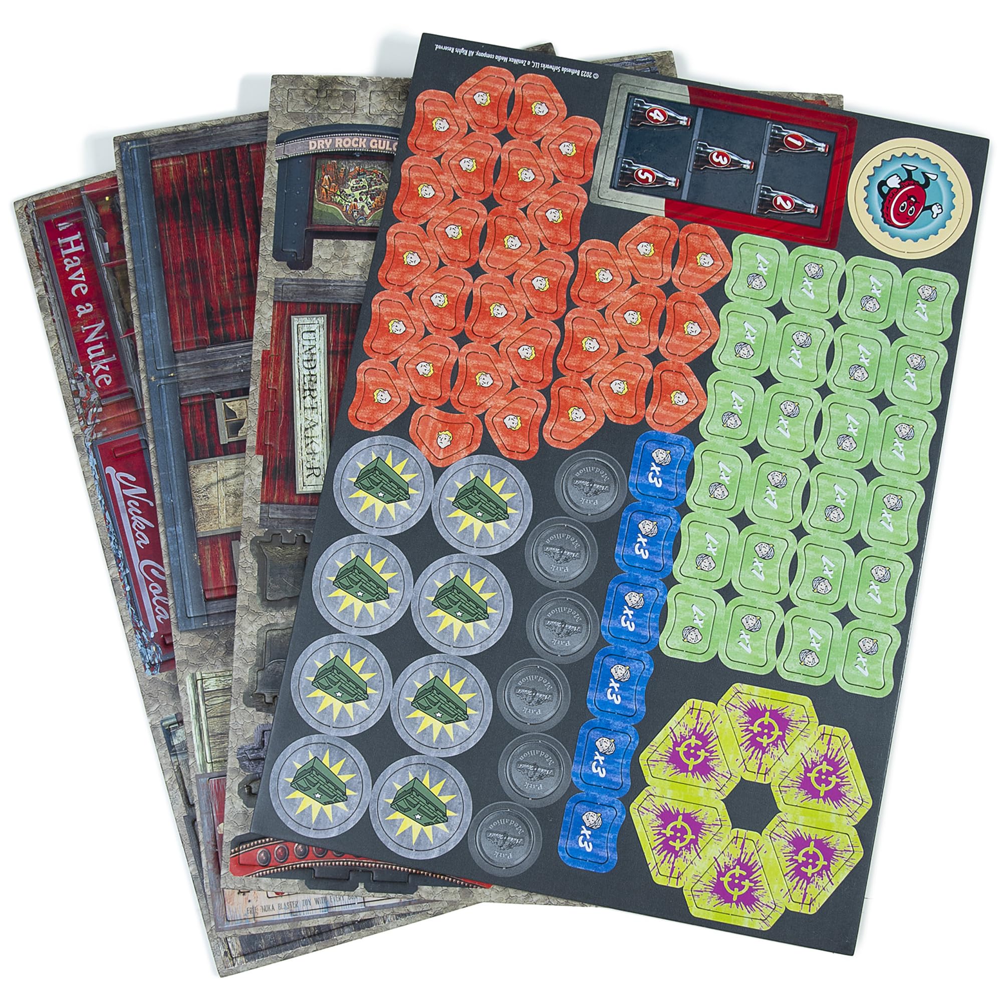 Modiphius, Fallout: Factions - Tokens and Terrain Pack 1, Multicolor, 8.75 x 12 x 0.75 inches - Image 2