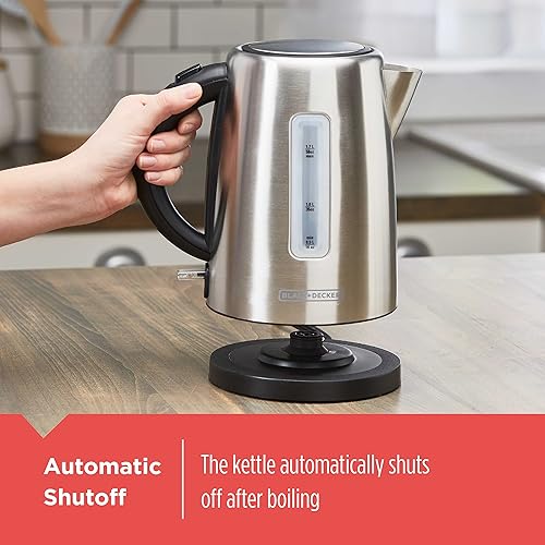 Miniatura 2 de BLACK+DECKER KE2000SD - Tetera inalámbrica de 1,7 L, acero inoxidable