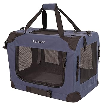 Petseek Extra Large Cat Carrier Soft Sided Folding Small Medium Dog Pet Carrier 24