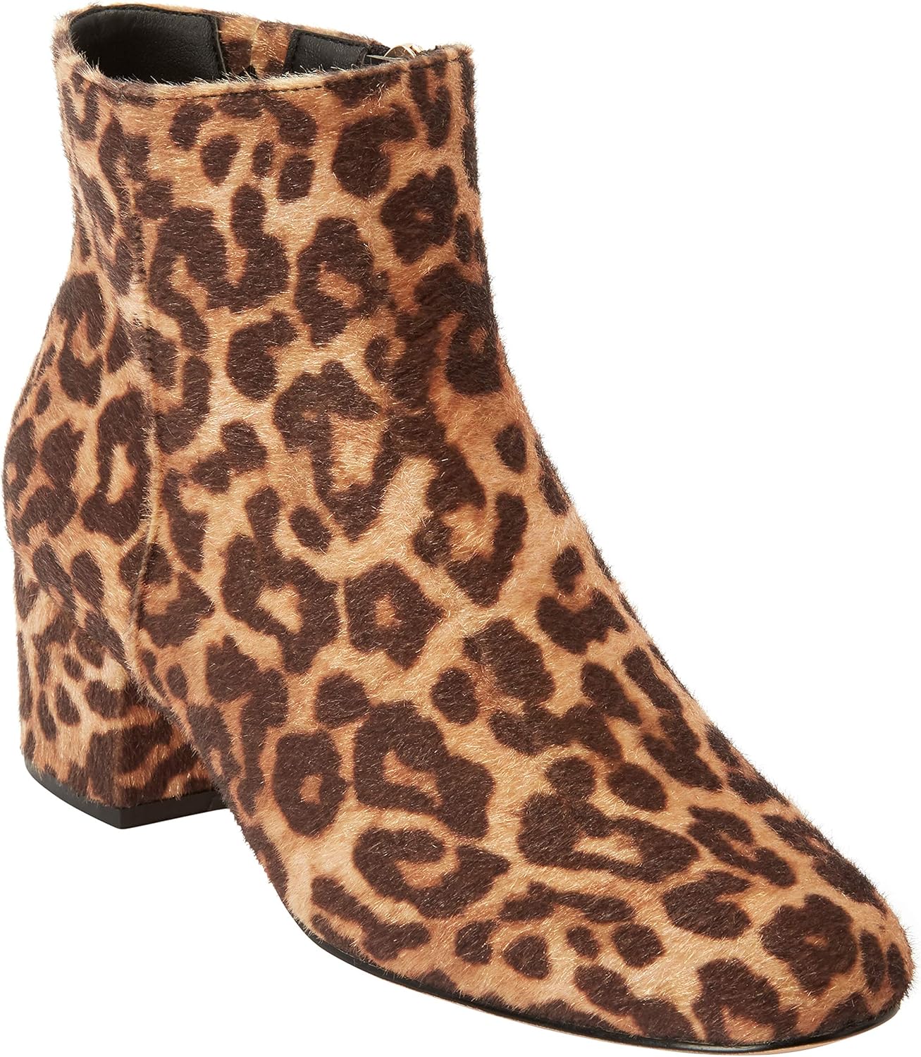 Comfortview Women's Wide Width The Sidney Bootie - 7 M, Leopard Black