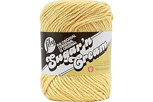 Medium 4 Gauge Country Yellow 100% Cotton - Yarn for Crochet, Knitting, and More