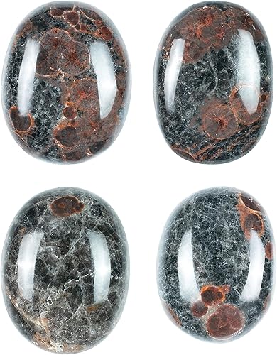 Miniatura 7 de Crocon Jaspe de maní de 1.969 in, piedra ovalada grande de palma de 900 quilates, para masaje de bolsillo natural, equilibrio de chakras, piedras