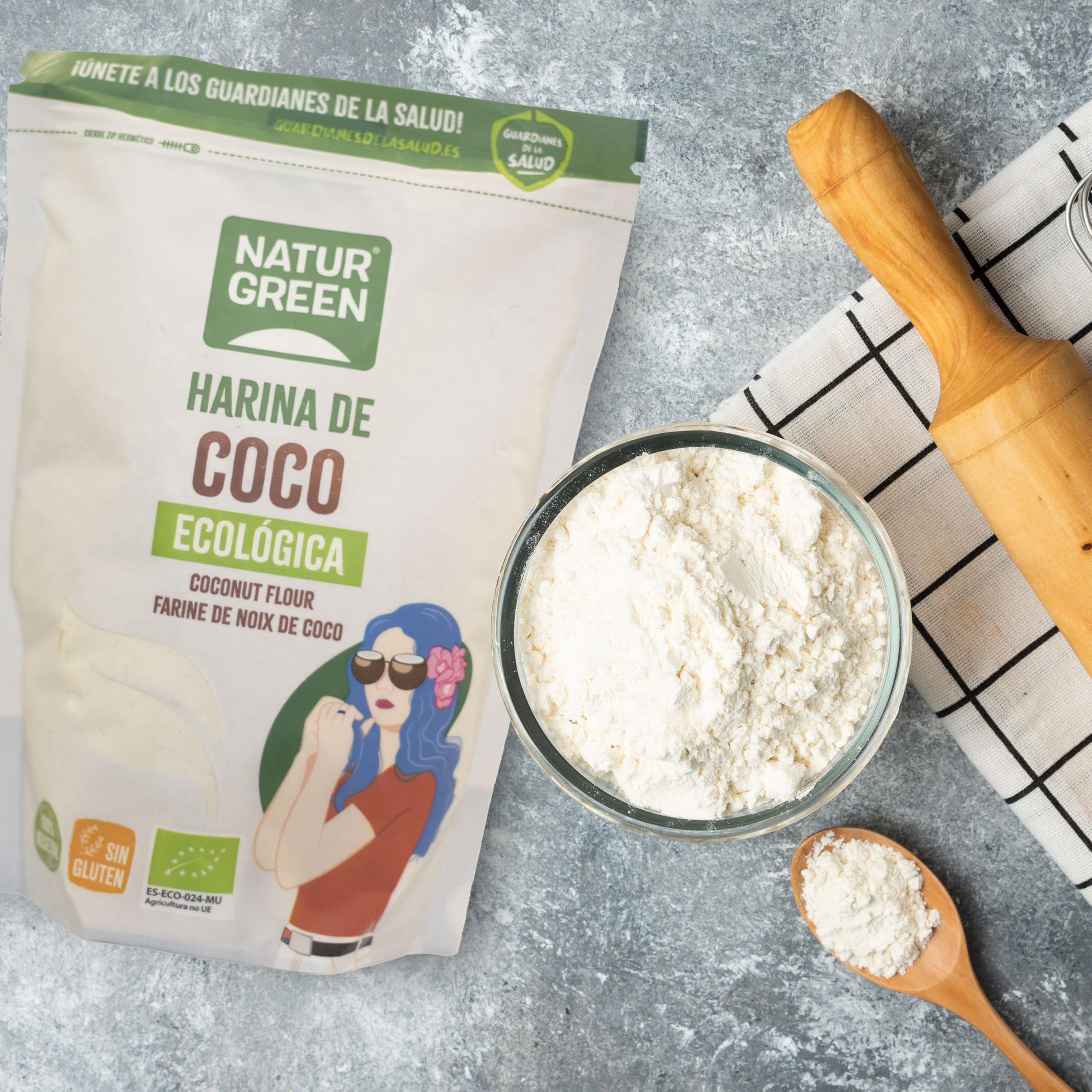 Naturgreen Harina de Coco Bio sin Gluten 500 gr — view 7