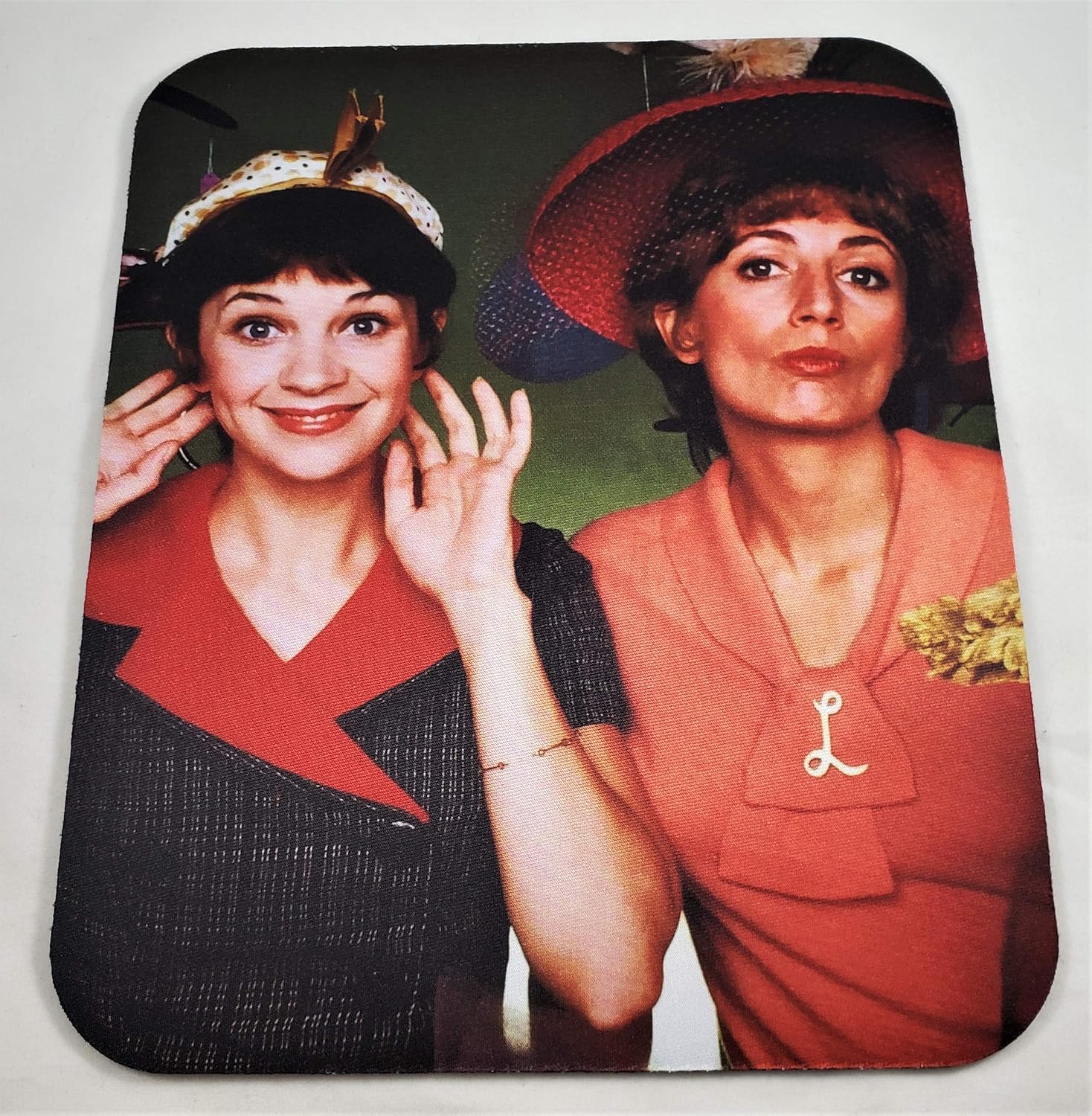 Laverne and Shirley Computer Mouse pad (1/4th Inch Thick)