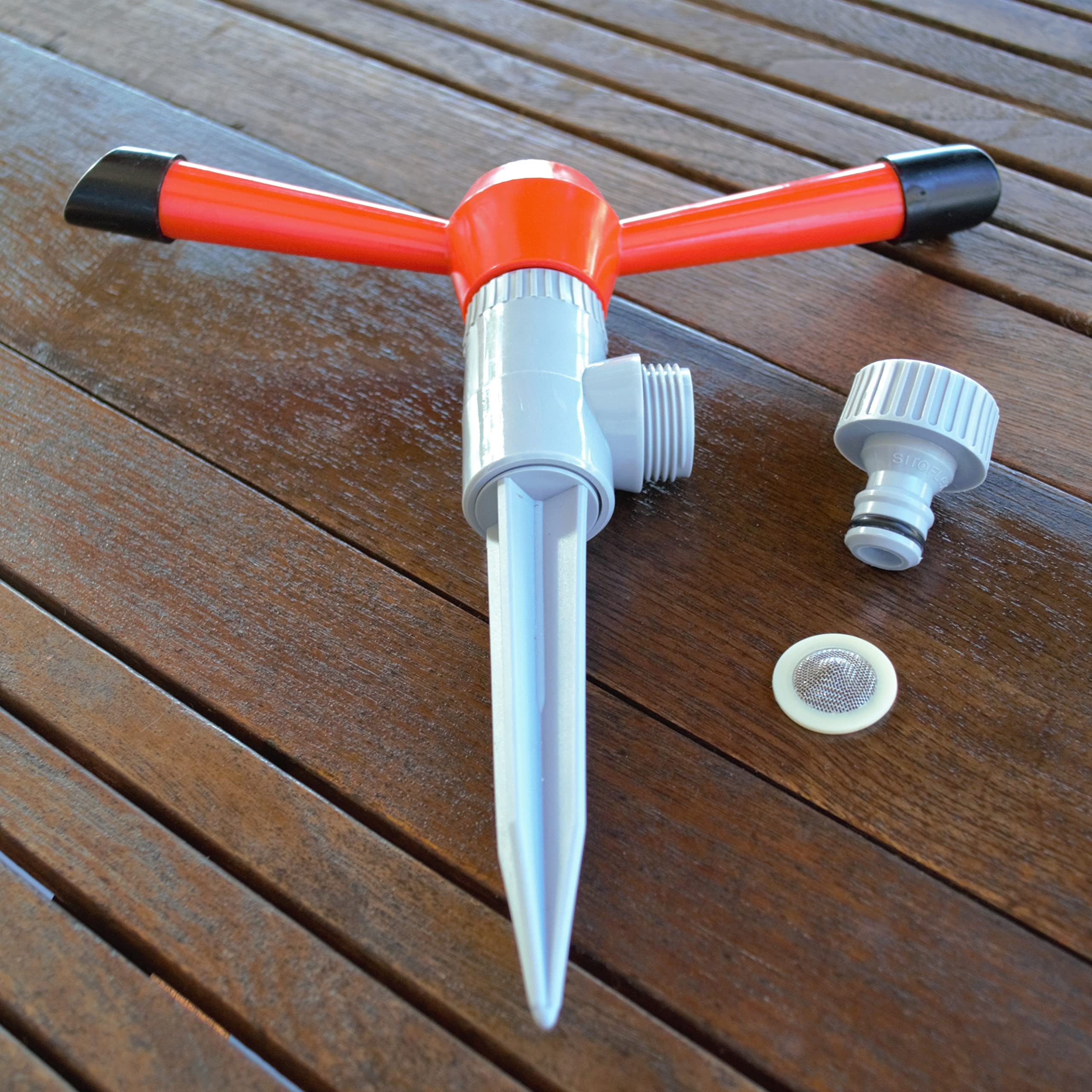 Siroflex 4585 /s mobilny 2-ramienny zraszacz kołowy na Spike Made in Italy