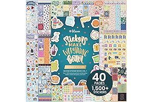 bloom daily planners 40 Page Mega Planner Sticker Pack