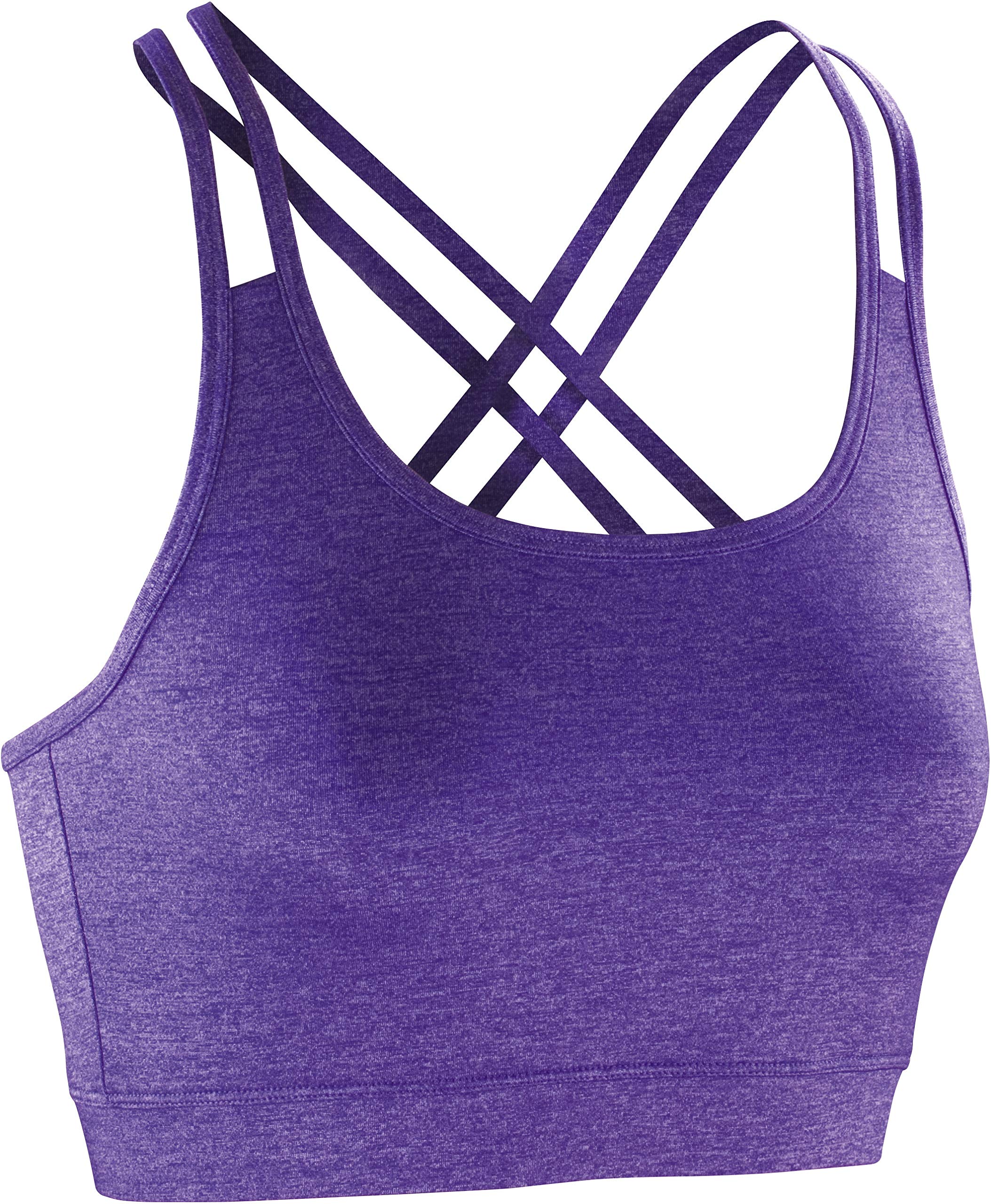 Spiro Women's Fitness Crop Tops, Lavender, XX Large
