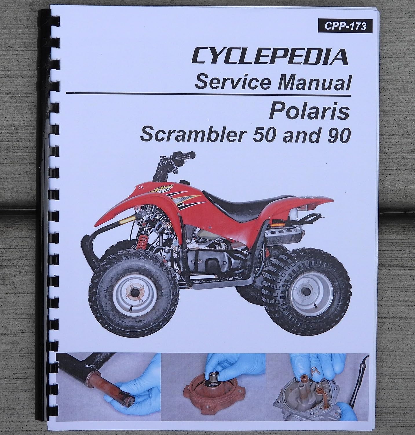 i5motorcycle Service & Repair Manual for Polaris Scrambler 50 90 Quad ATV 2001-2003