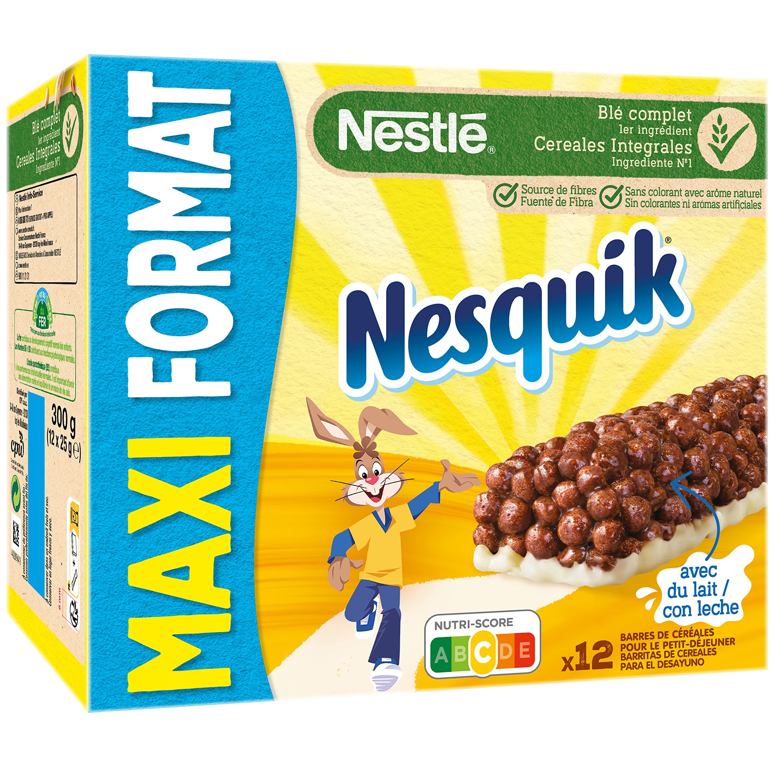 Cereales Nestlé NESQUIK Barritas 12(12x25g)