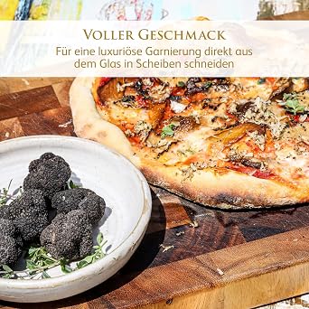 TruffleHunter Preserved Whole Black Truffle - 30g Preserved whole black truffles in brine vegan vegetarian and kosher great for slicing or grating
