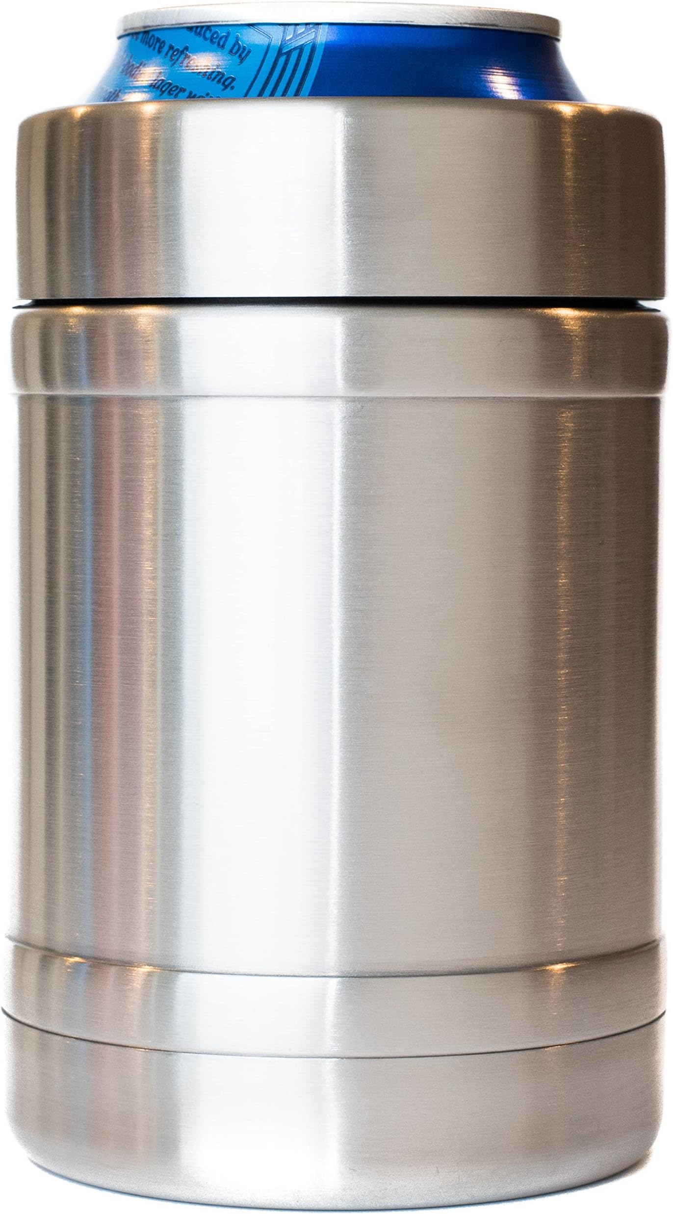 12 oz Steel Can Cooler | Double Wall Vacuum Insulated Beverage Cooler | Fits All Standard 12 oz Cans and Bottles