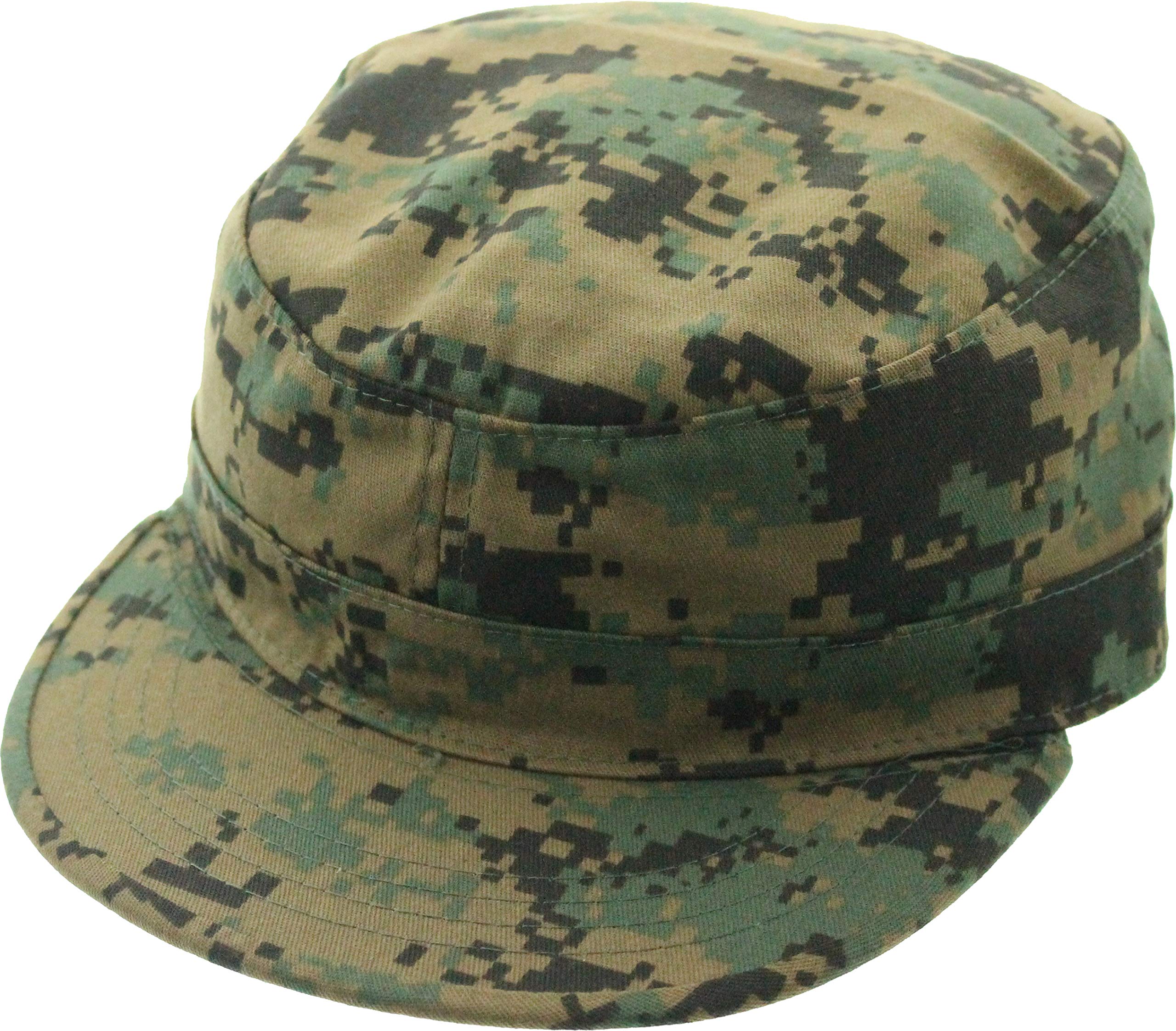 Military Fatigue Hat Field Patrol Tactical Army Cap | Adjustable Hook & Loop Closure | Camo or Solid Colors