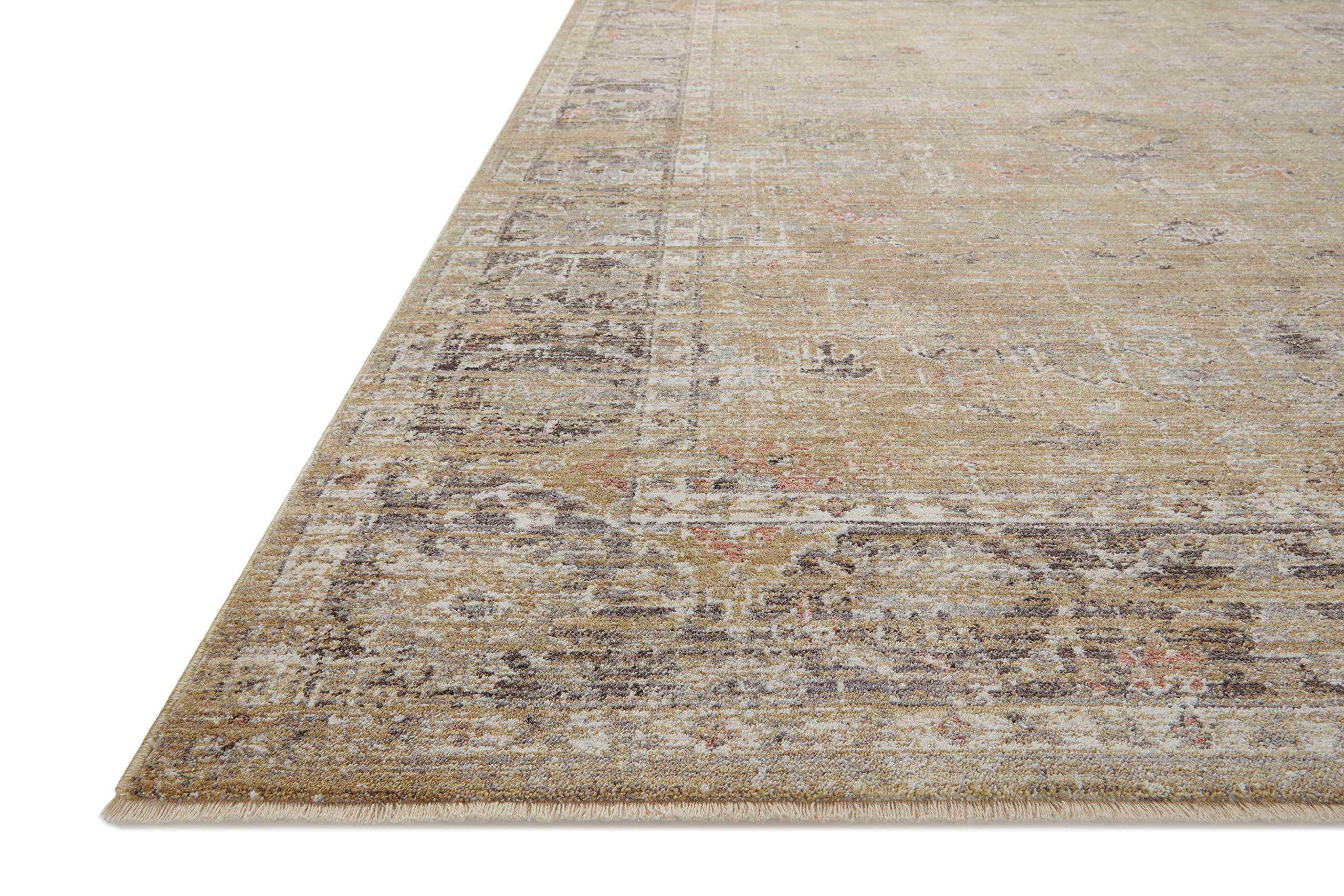 Magnolia Home by Joanna Gaines x Loloi Millie MIE-03 Collection Gold / Charcoal Sample Rug