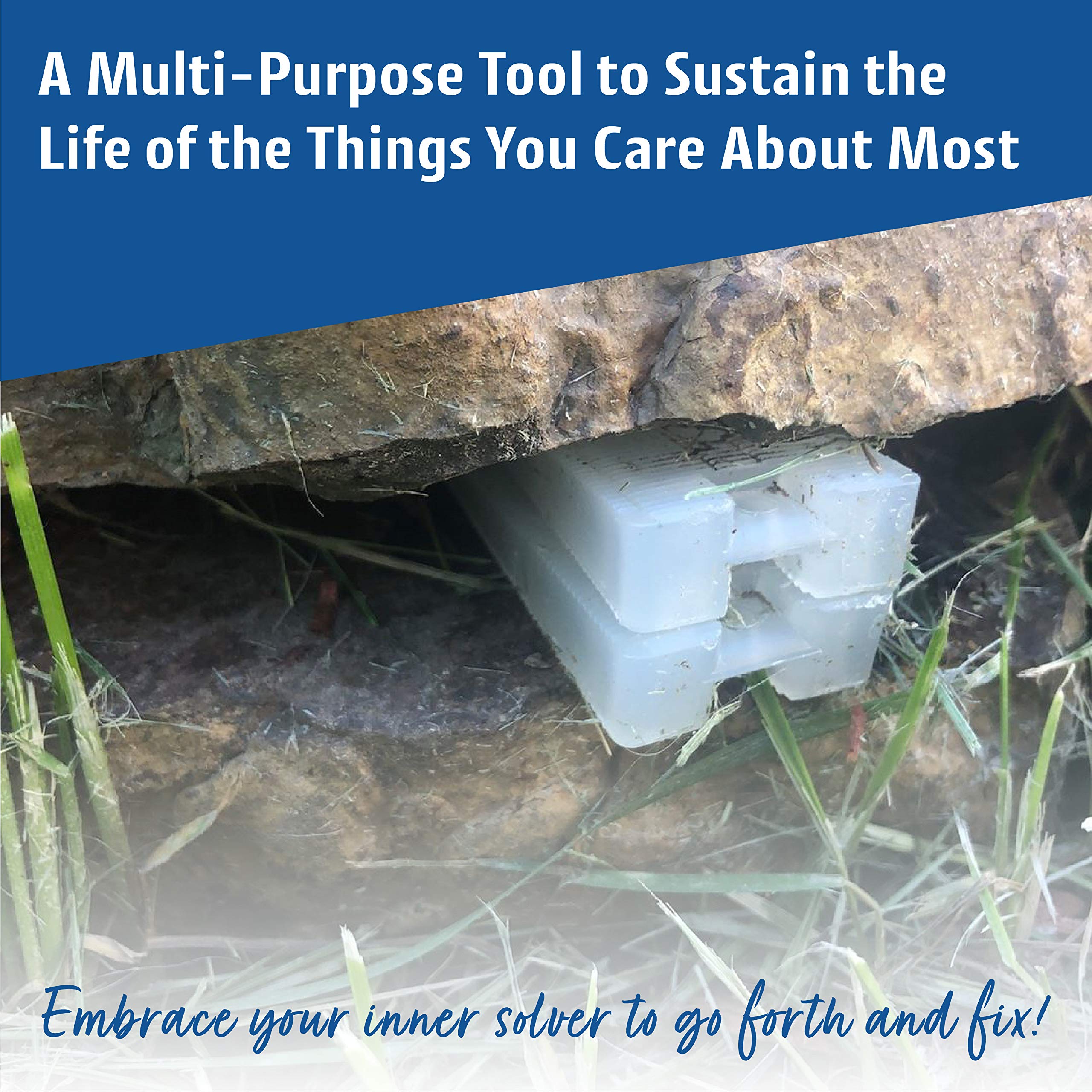 Wobble Wedge BigGap Rigid Plastic Shims Multipurpose Wedges for Home