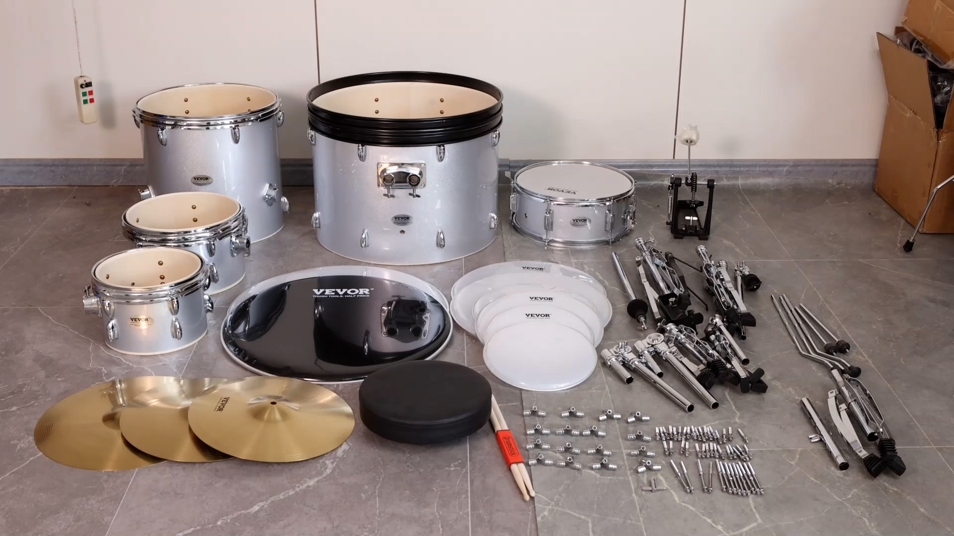 Amazon.com: VEVOR Adult 5-Piece Drum Set, 22 Inches Complete Full