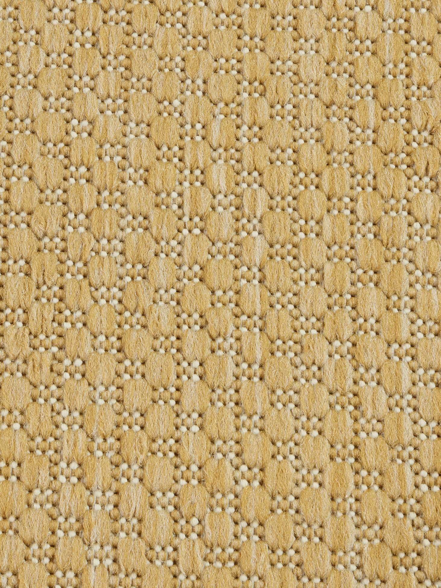 RugVista Clio, Tapis intérieur et extérieur, Modernes, Ø 250 cm, Rond, Poil Moyen, Porch, Lavage à la Main Seulement, Résistant aux UV, Clair Jaune