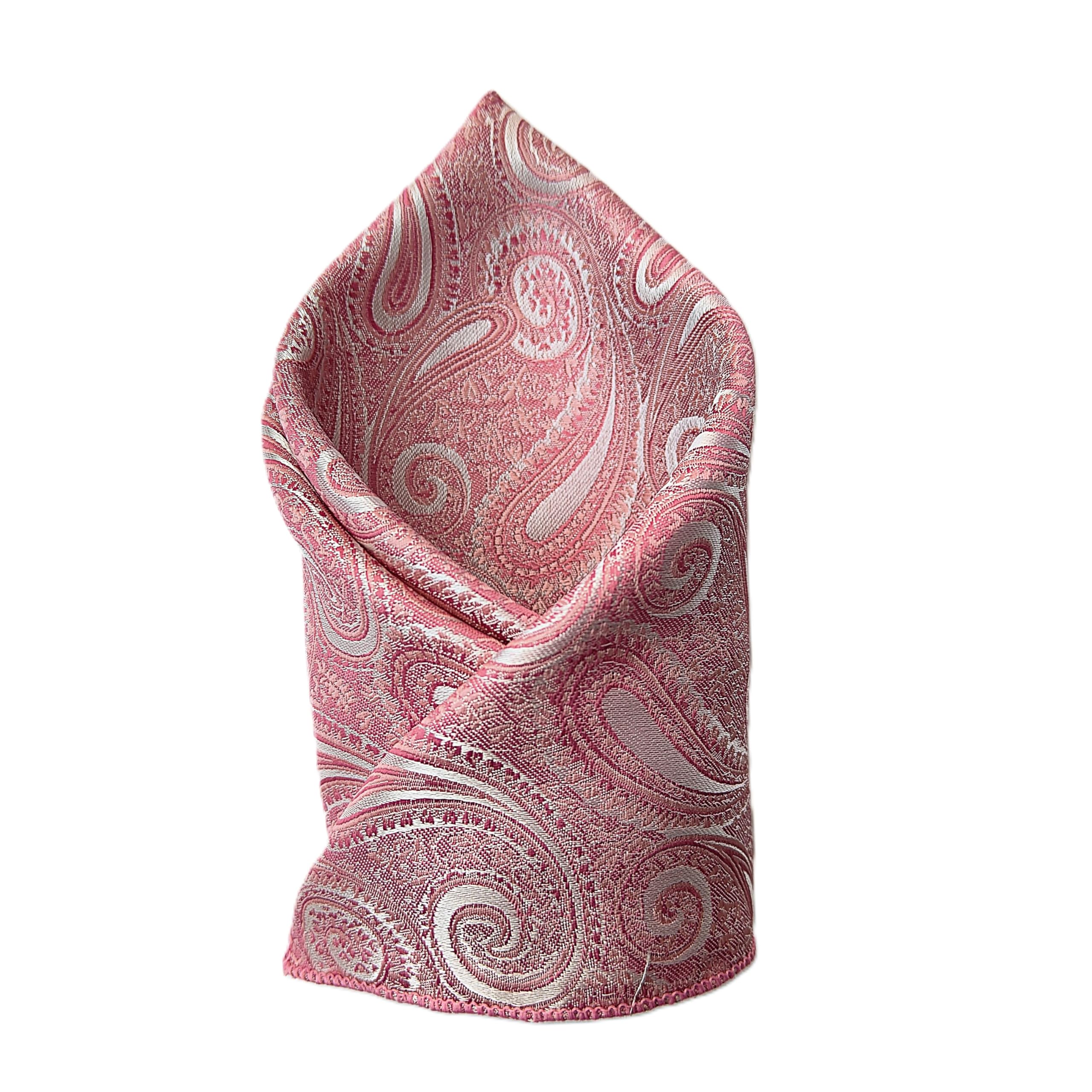 voici France Men's Designer Pocket Square Paisley Satin Microfiber Free Size-picture-42