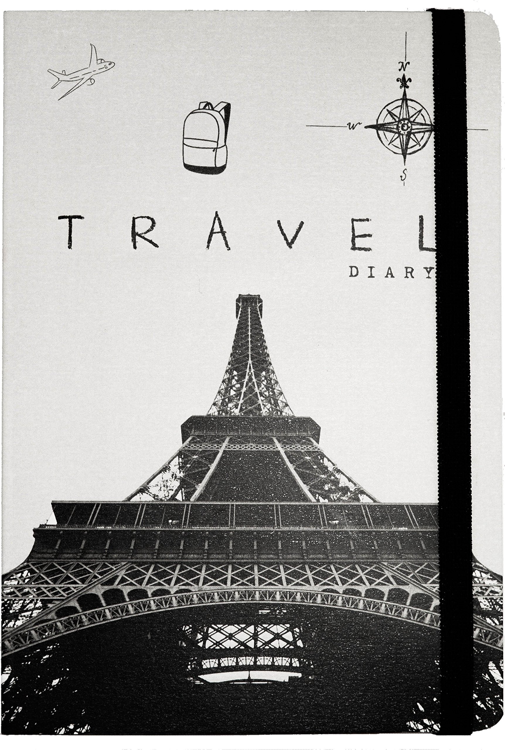Jotjoy Walk the Earth Creative Travel Diary (Eiffel Theme - A5 size -14.8 cm x 21 cm)