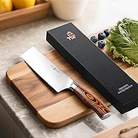 Vista 9 de TUO - Cuchillo japonés para verduras de acero alemán