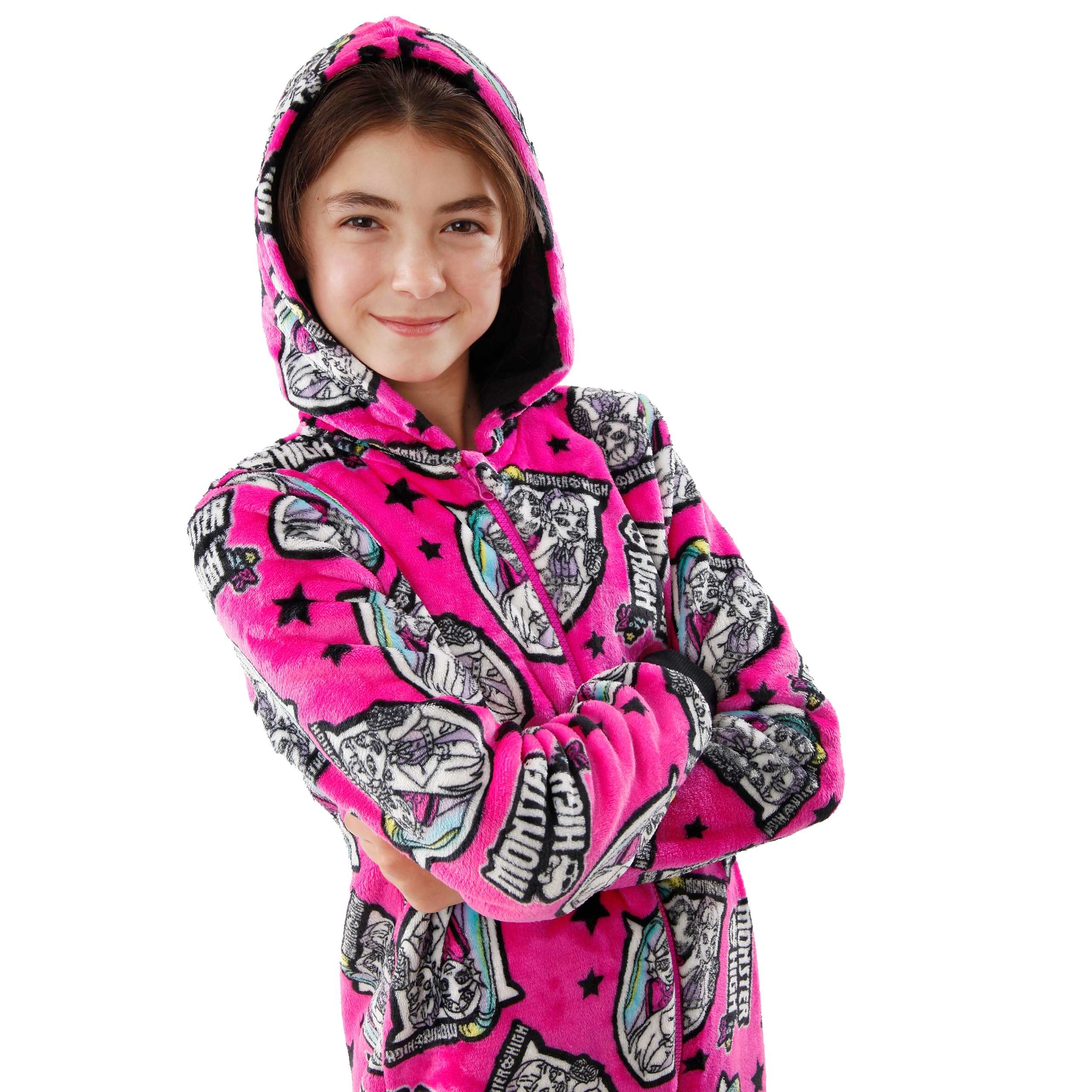 Monster High Onesie | Fleece Onesie Für Mädchen | Mädchen Schlafanzug