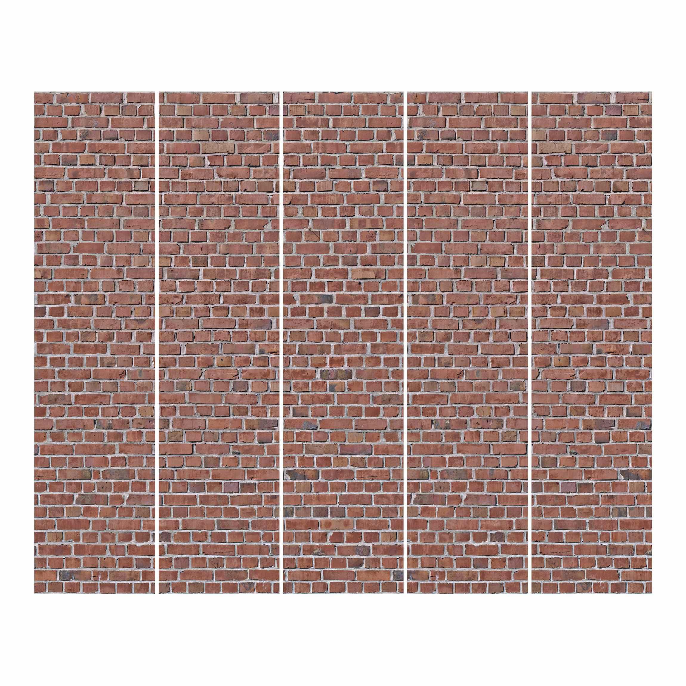 Schiebegardine halbtransparent 60er Paneel Klett Steinoptik Textil lichtdurchlässig - Motiv Modern Flächenvorhang Wohnzimmer Schlafzimmer 1075 (300x250 cm - 5er Set)