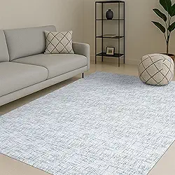 Tapete De Sala Antiderrapante Mescla 2,00 x 4,00 Moderno Tendência Cinza Grey