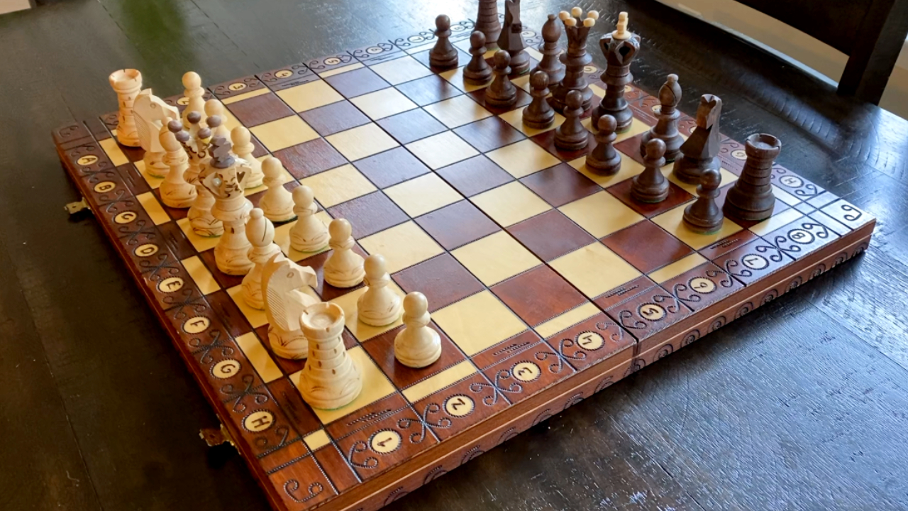 Watch Wegiel Handmade European Ambassador Chess Set on Amazon Live