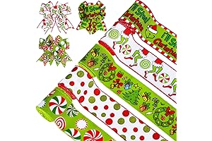 AnyDesign The Grinch Ribbon