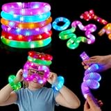 JOYIN 12PCS Halloween Glow Sticks Bulk Party Pack, Halloween Light Up Pop Tube Toys, 6 Colors Glowsticks for Kids Trick or Treat, Holiday Glow in the Dark Party Supplies Favors, Camp Games Activities