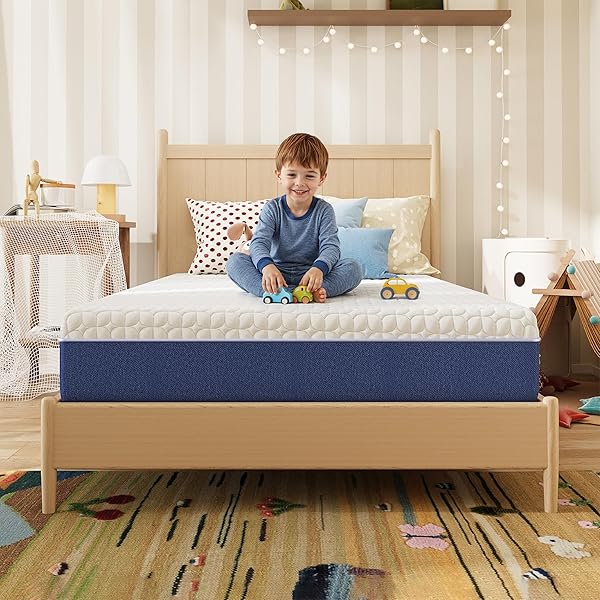 6 Inch Twin Size Mattress, Firm Gel Memory Foam Twin Mattress in a Box, Firm Back Support for Pressure Relief & Spinal Alignment, CertiPUR-US Certified, Fiberglass-Free