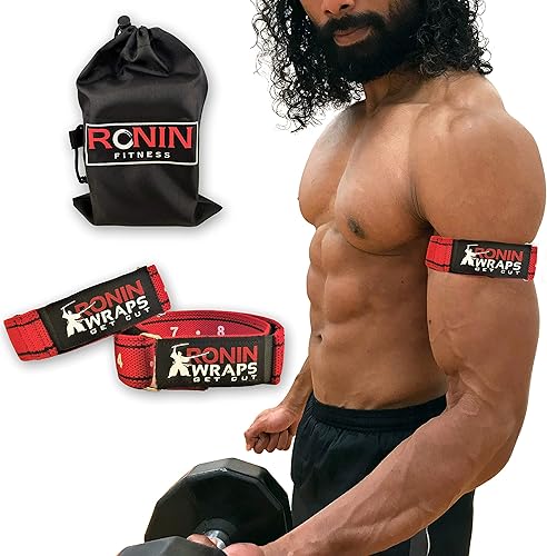 Ronin Wraps Razor Edition  Bandas rígidas de oclusión BFR para entrenamiento de la parte superior del cuerpo  Entrenamientos de restricción de flujo