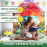 W&O Dino Discovery Play Tent with Roar Button for Indoor/Outdoor Play | Dinosaur Tent for Kids with Roar Button, Dino Adventure Theme & Imaginative Play. Great Gift for Boys & Girls, Ages 3-7