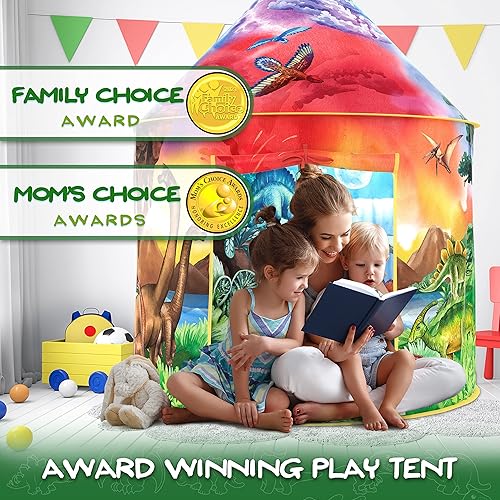 Miniatura 17 de W&O - Tienda de campaña desplegable de cohete para jugar con botón de despegue, juguetes para niños, tienda de campaña espacial, nave espacial