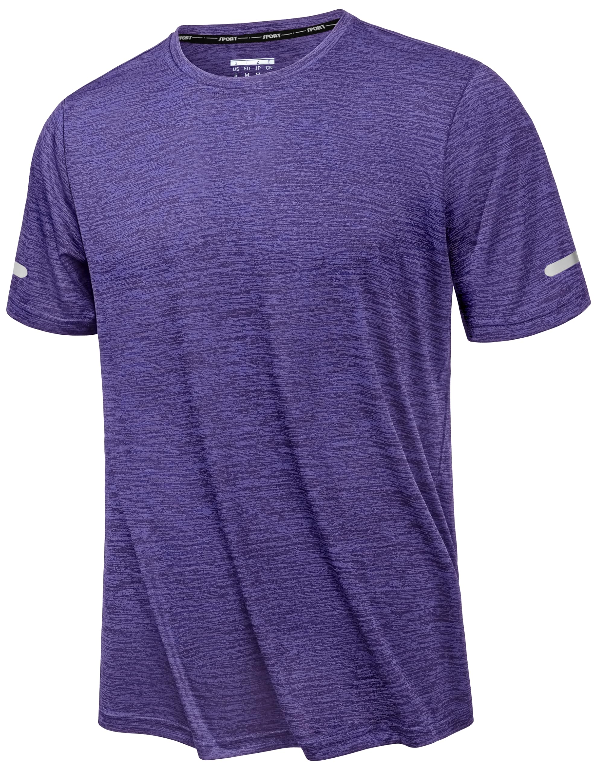 Kefitevd Men's Quick Dry T Shirts Short Sleeve Sport Tops Lightweight Gym Running T Shirt Men Breathable Activewear