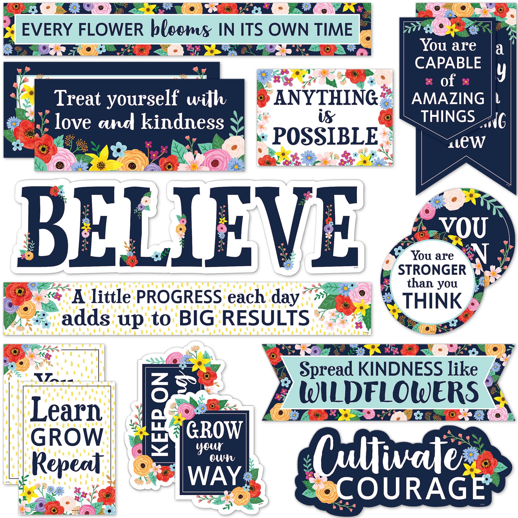 Teacher Created Resources Wildflowers Mini Bulletin Board (TCR6703)