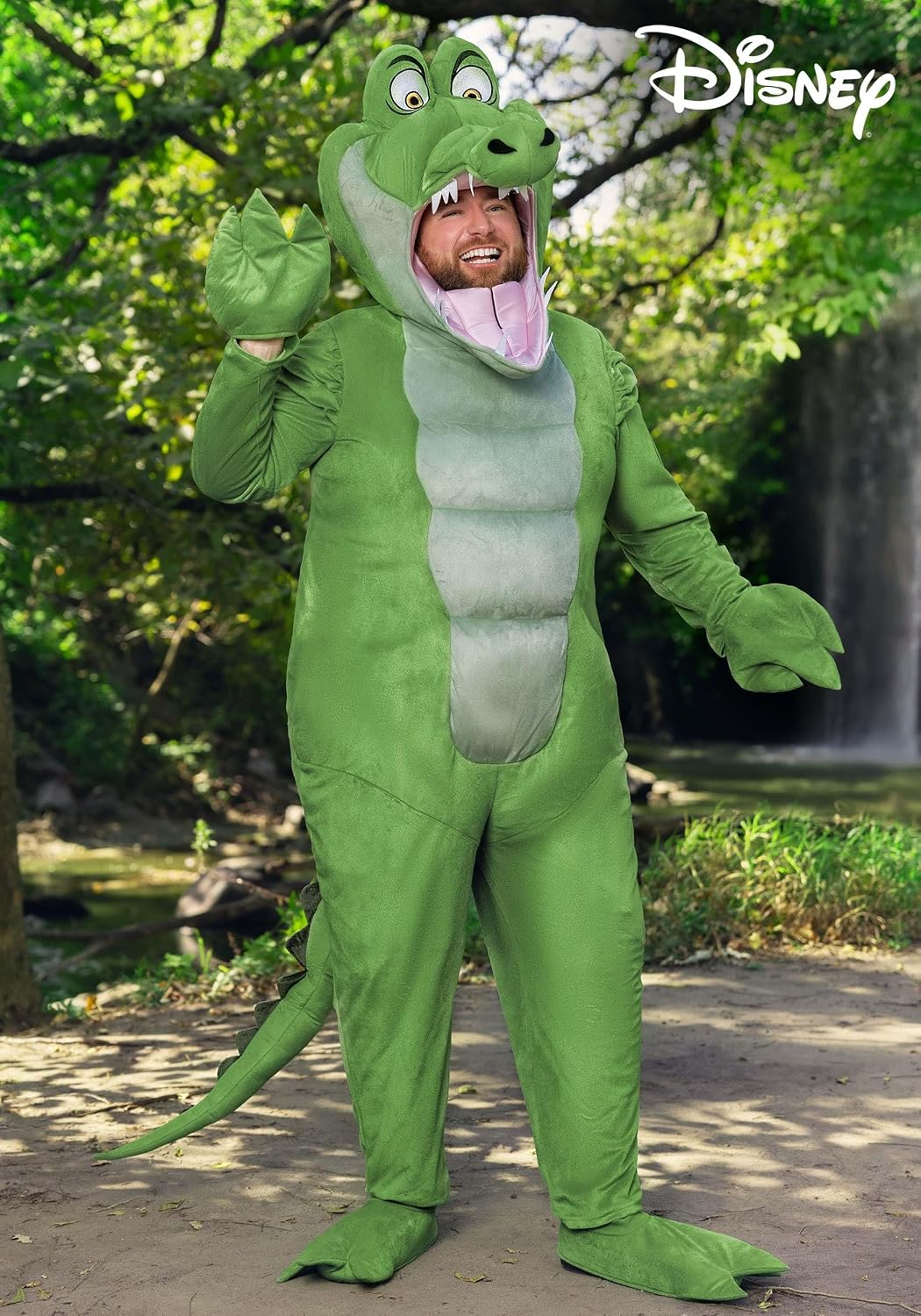 Plus Size Disney's Peter Pan Tick-Tock Crocodile Costume | Officially Licensed Jumpsuit W/Head, Gloves, & Feet
