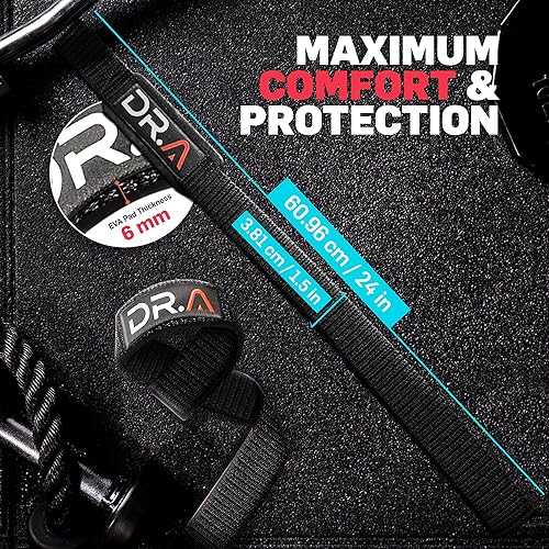 Miniatura 4 de Muñequeras de levantamiento para levantamiento de pesas, culturismo, levantamiento de potencia, peso muerto, correas de levantamiento de pesas para