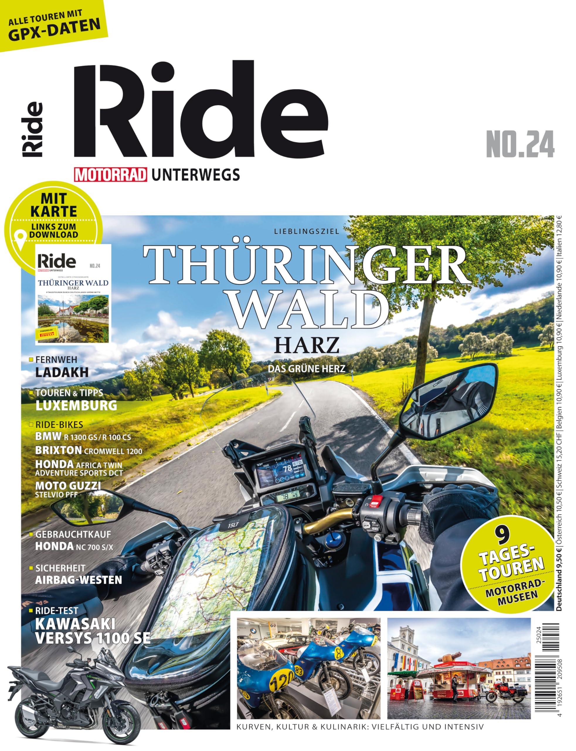RIDE - Motorrad unterwegs, No. 24: Thüringer Wald/Harz