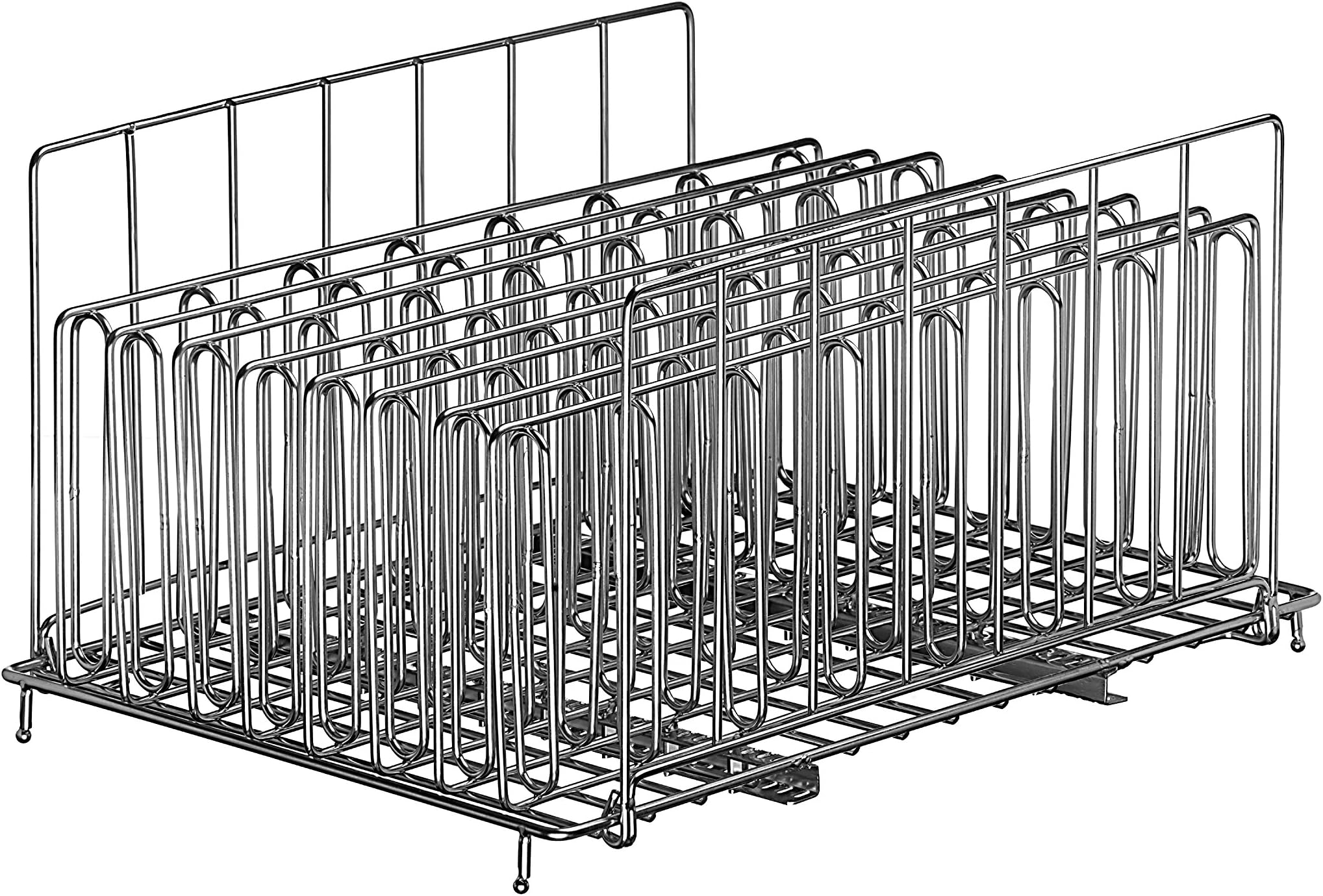LIPAVI Sous Vide Rack - Model L20 - Marine Quality 316L Stainless Steel - Square 13.2 x 9.8 Inch - Adjustable, Collapsible, Ensures even and Quick warming - Fits LIPAVI C20 Container